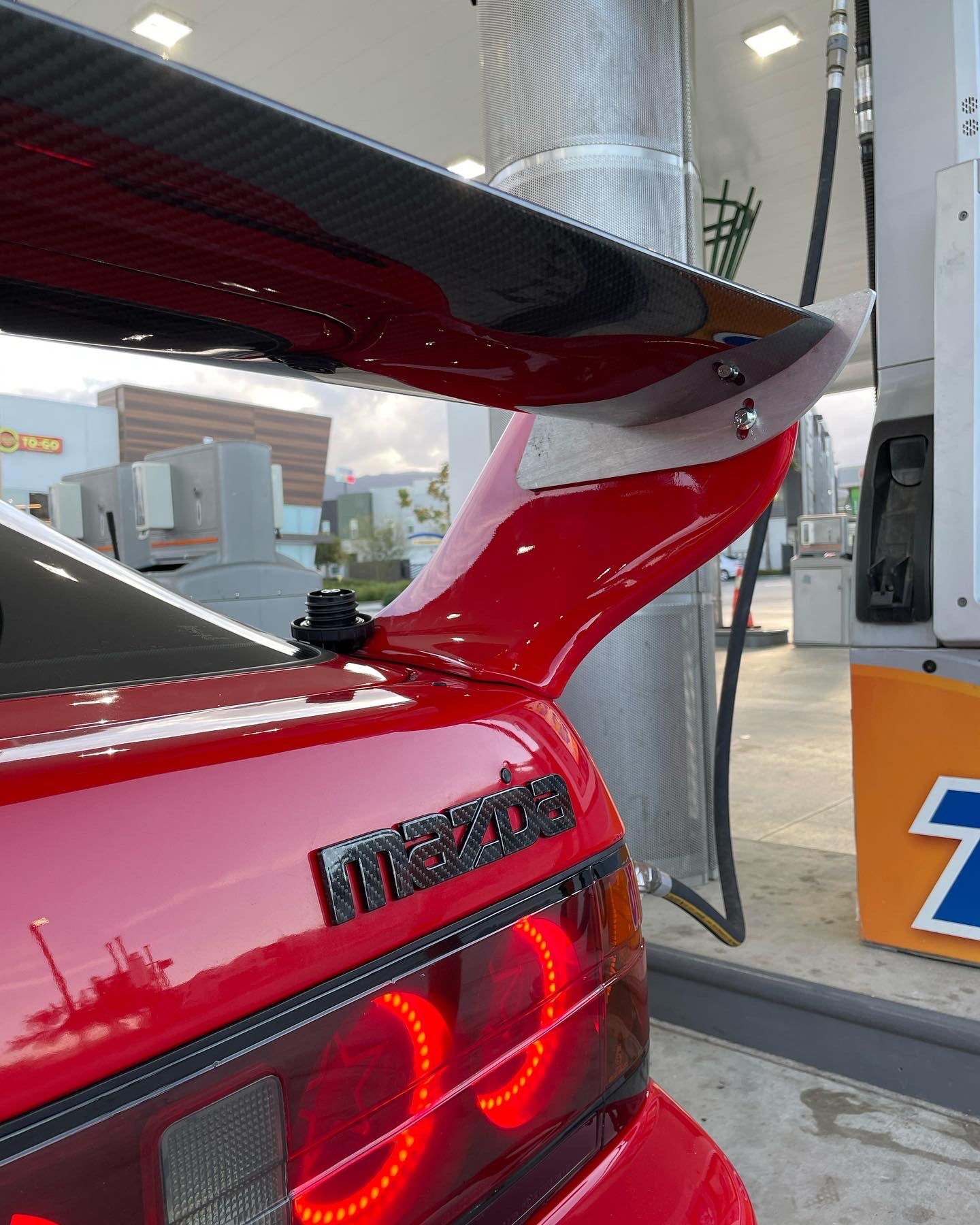 Rx7 Fc Kstyle Single CF blade spoiler