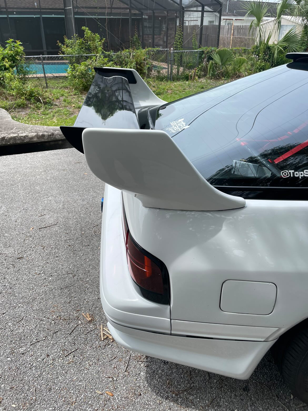 Rx7 Fc Kstyle Single CF blade spoiler