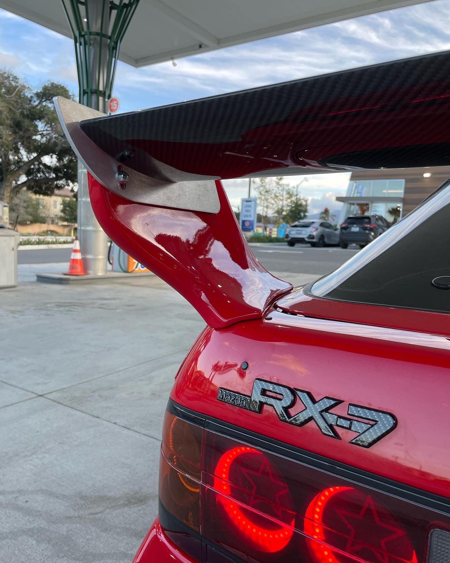 Rx7 Fc Kstyle Single CF blade spoiler