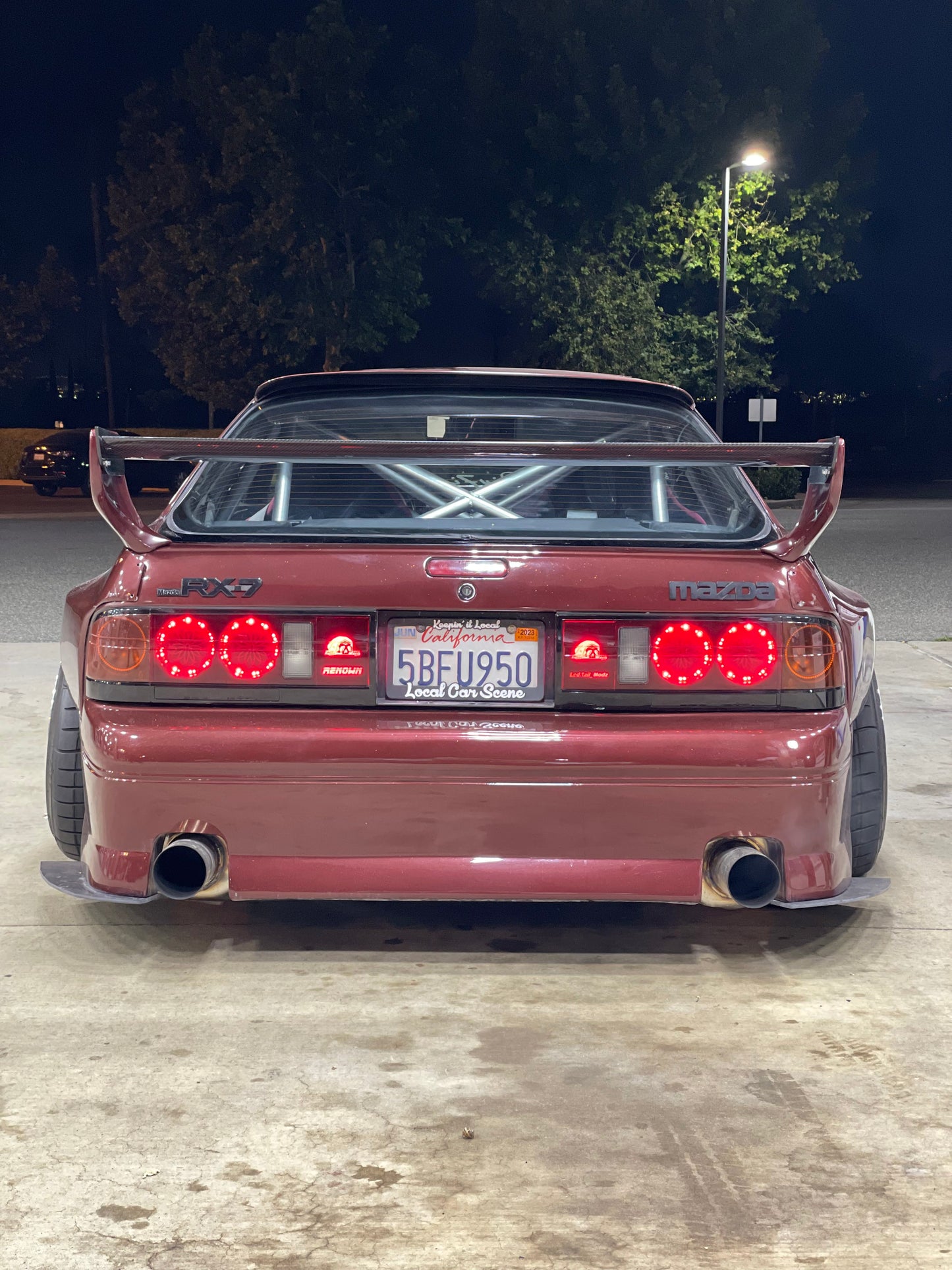 Rx7 Fc Kstyle Single CF blade spoiler