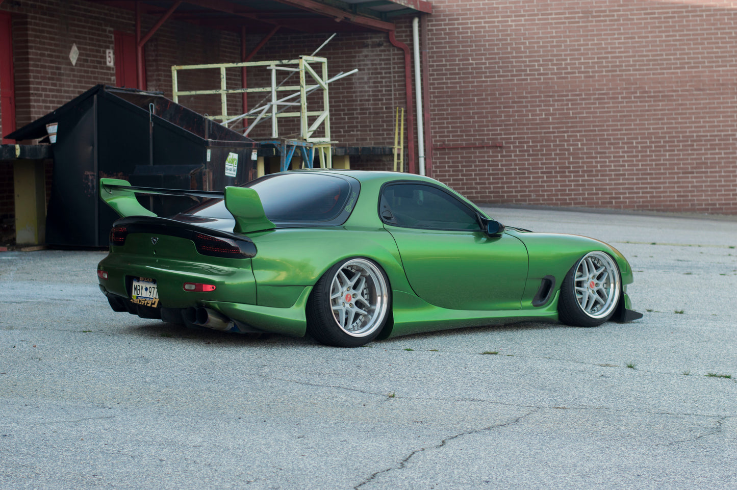 Rx7 FD KStyle single CF blade wing
