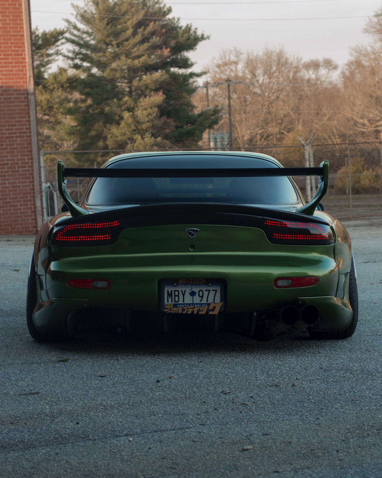Rx7 FD KStyle single CF blade wing