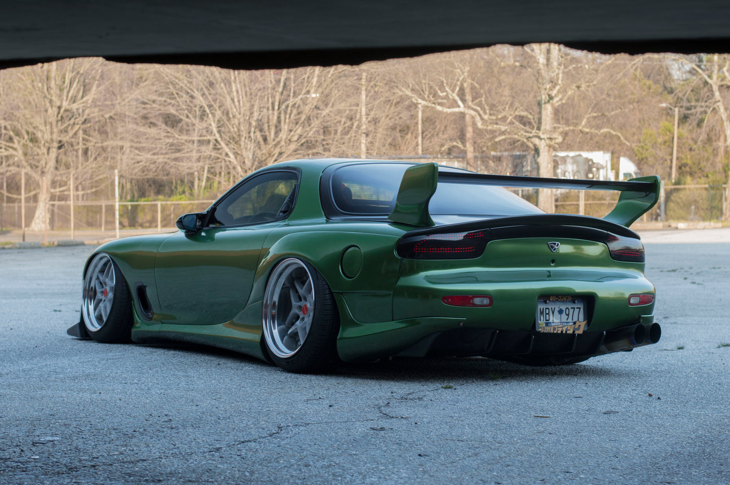 Rx7 FD KStyle single CF blade wing