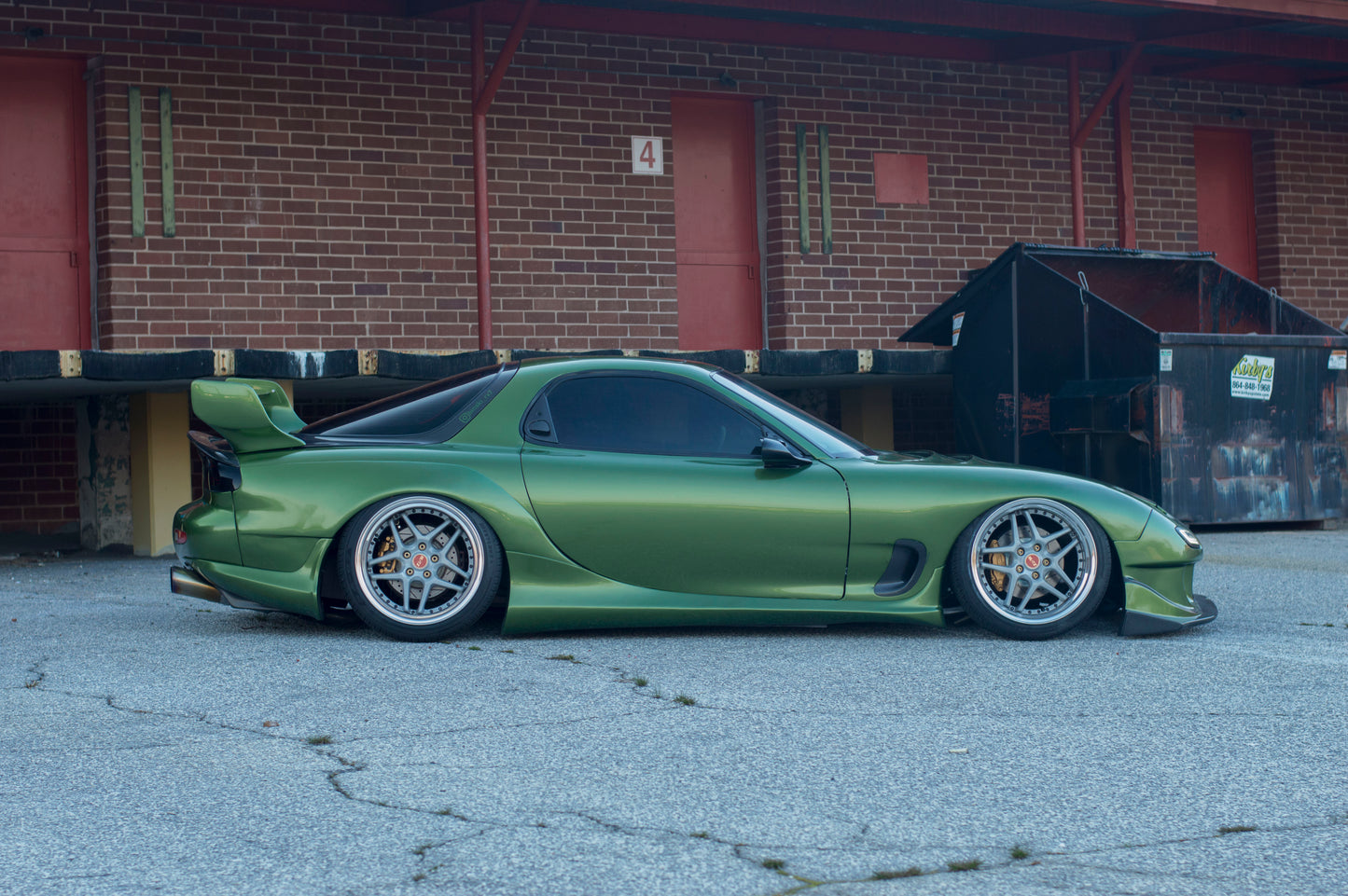 Rx7 FD KStyle single CF blade wing