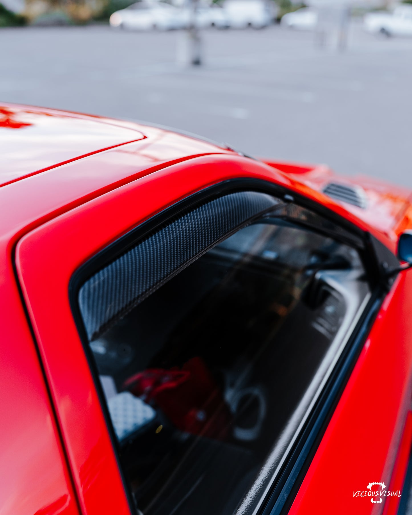 Rx7 Fc Carbon Fiber rain guards/ window visors