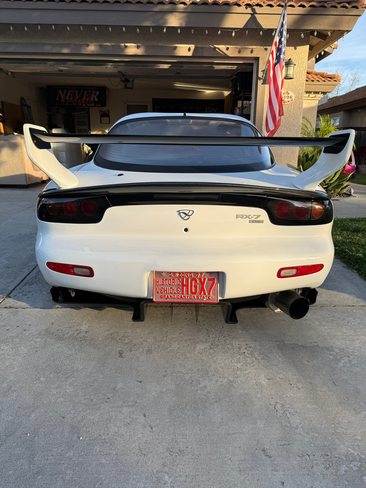 Rx7 Fd carbon fiber duckbill spoiler