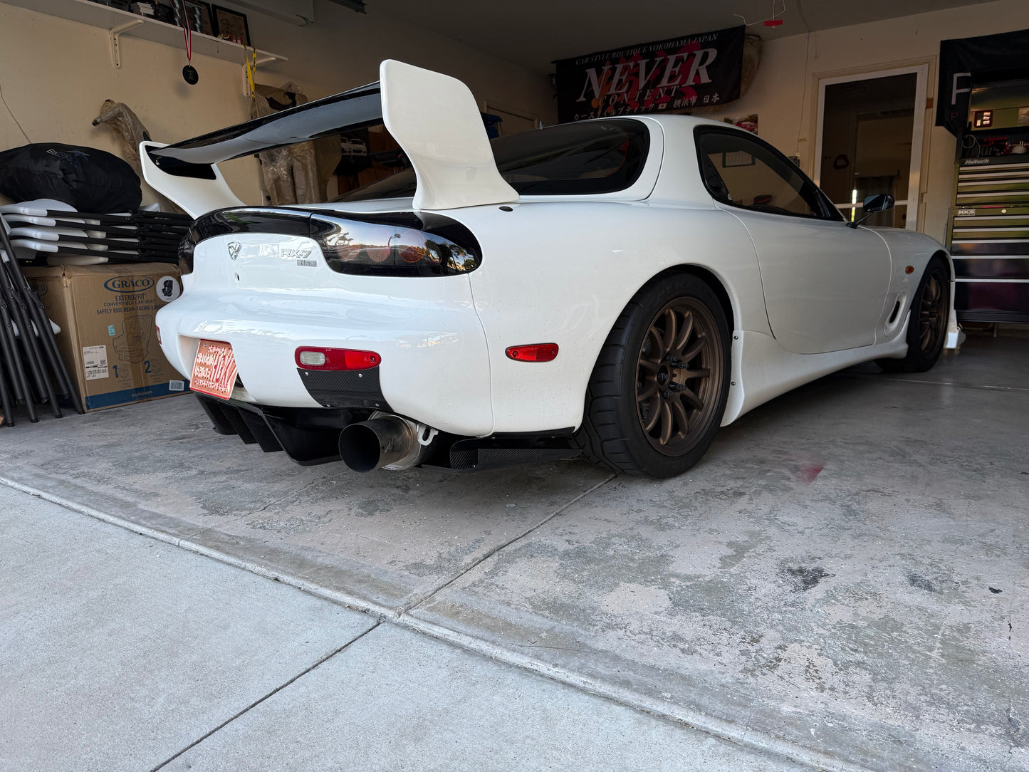 Rx7 Fd carbon fiber exhaust guard