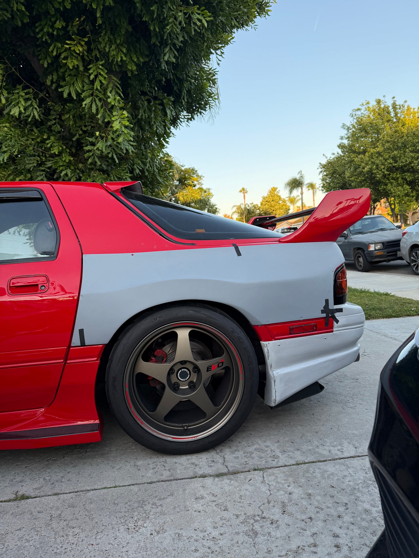 Rx7 fc Panspeed style flared over fenders