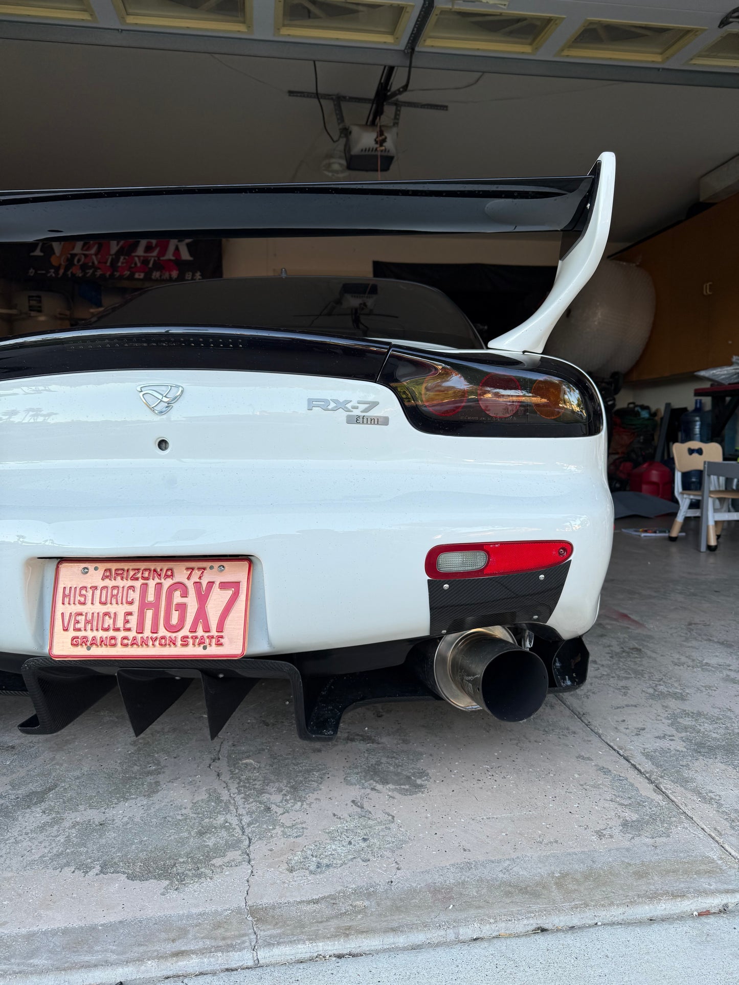 Rx7 Fd carbon fiber exhaust guard