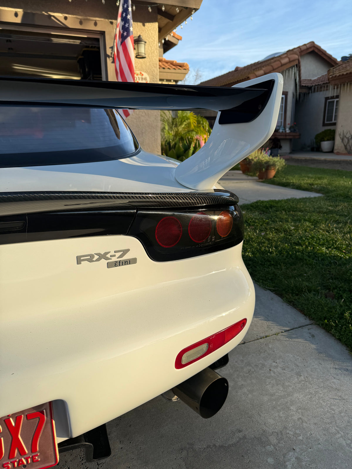 Rx7 Fd carbon fiber duckbill spoiler