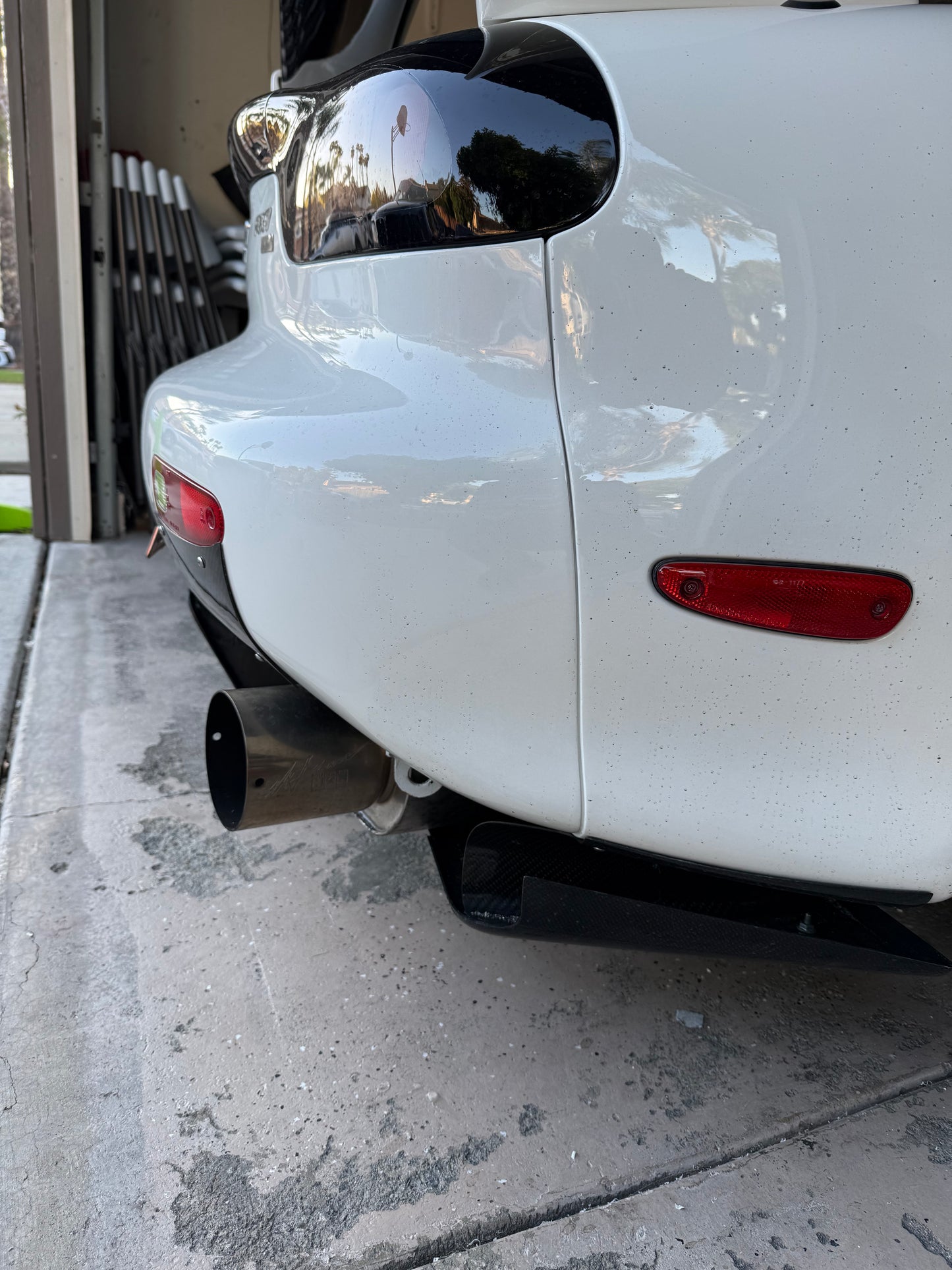Rx7 Fd carbon fiber exhaust guard