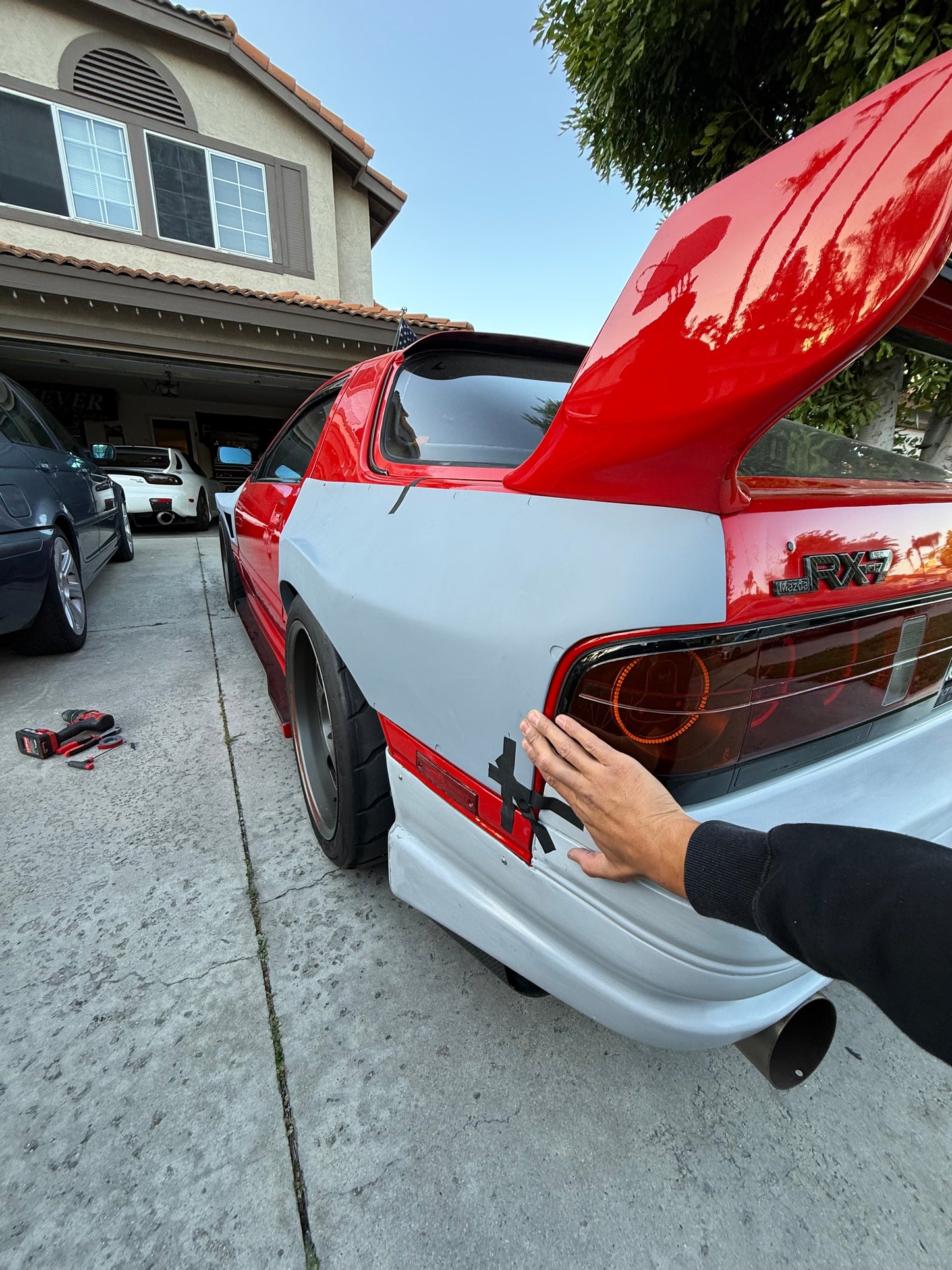 Rx7 fc Panspeed style flared over fenders