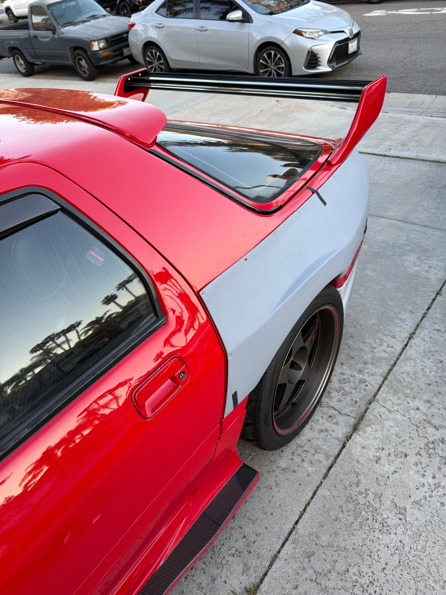 Rx7 fc Panspeed style flared over fenders