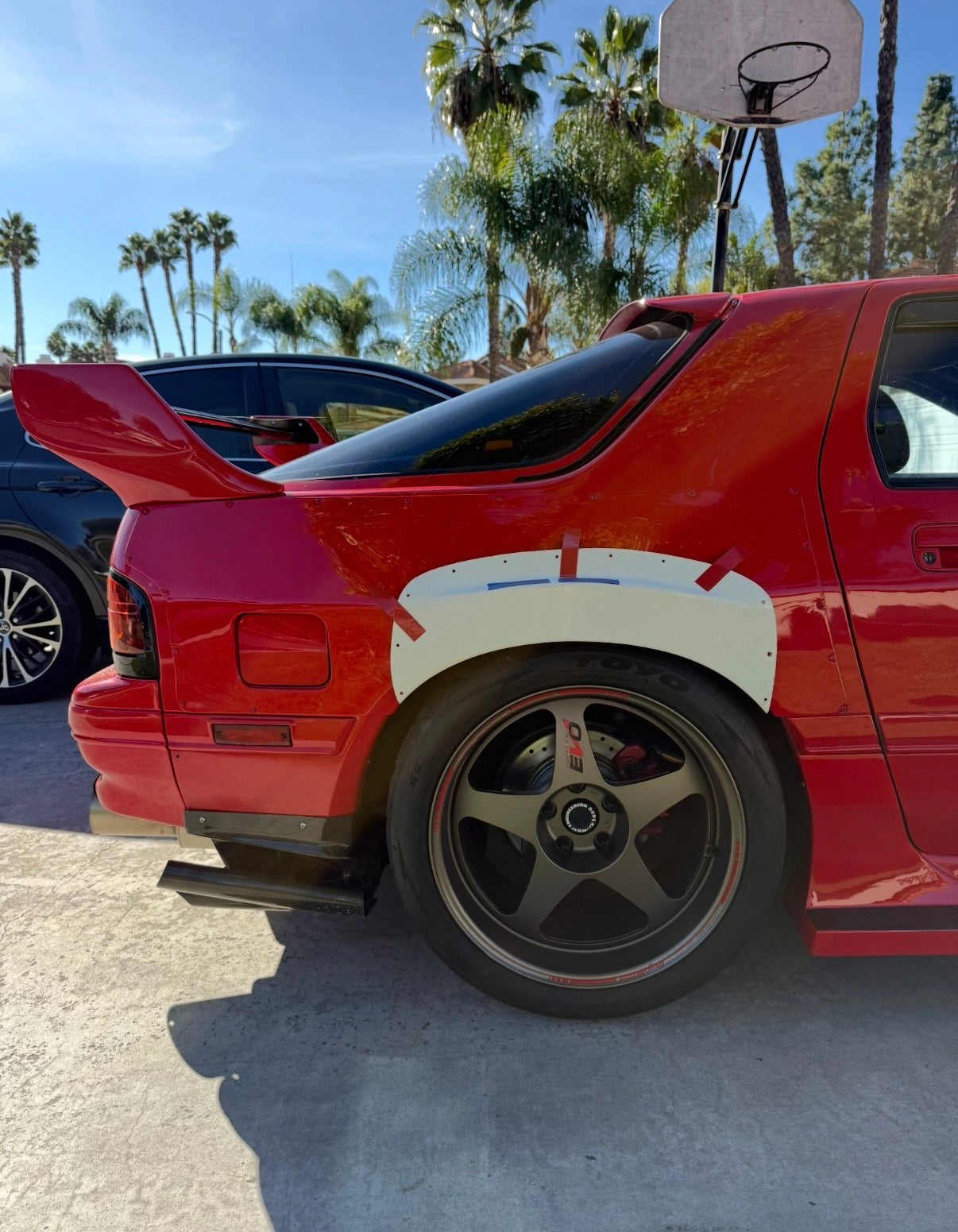 Rx7 fc Panspeed style flared over fenders