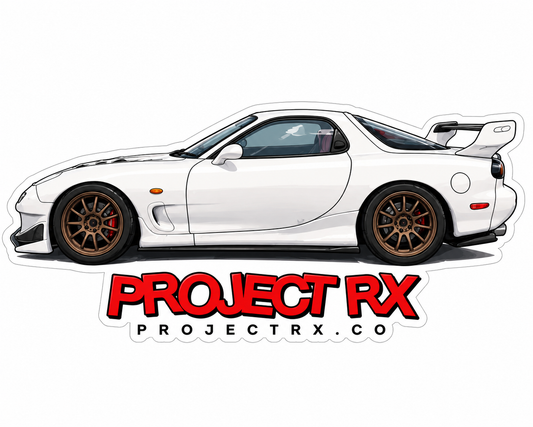 White Fd decal
